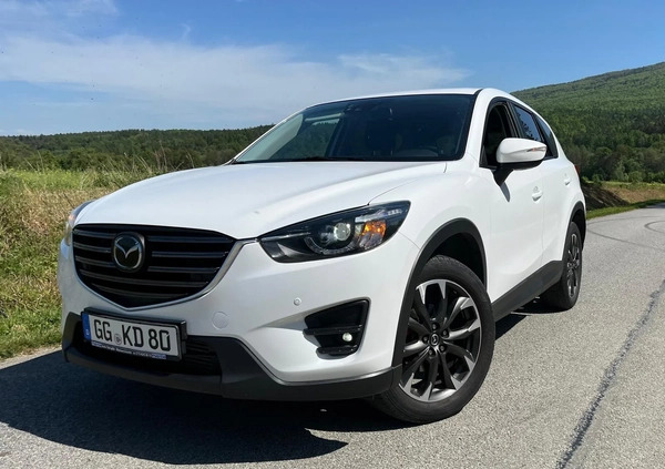 Mazda CX-5 cena 53999 przebieg: 155000, rok produkcji 2015 z Biała małe 742